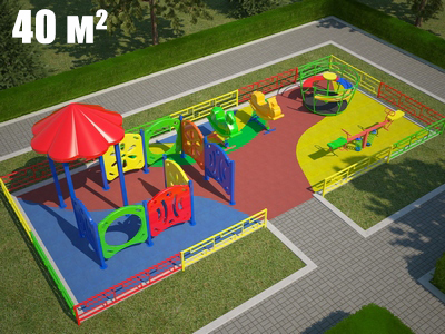 Площадка для детского сада Торуда-2 (10х4 м)