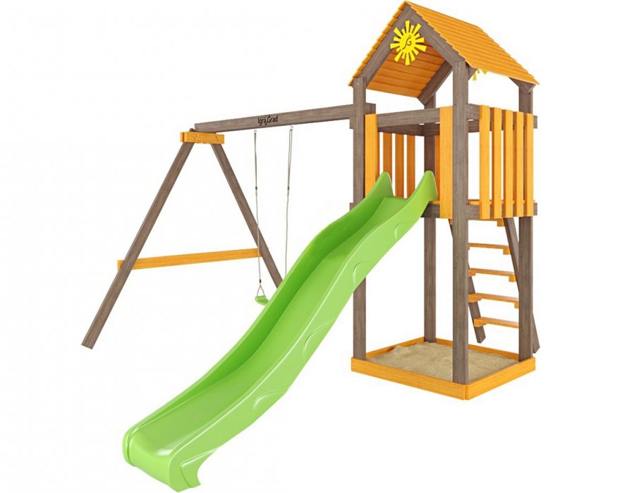 Деревянная детская площадка Игруня 1 DIY